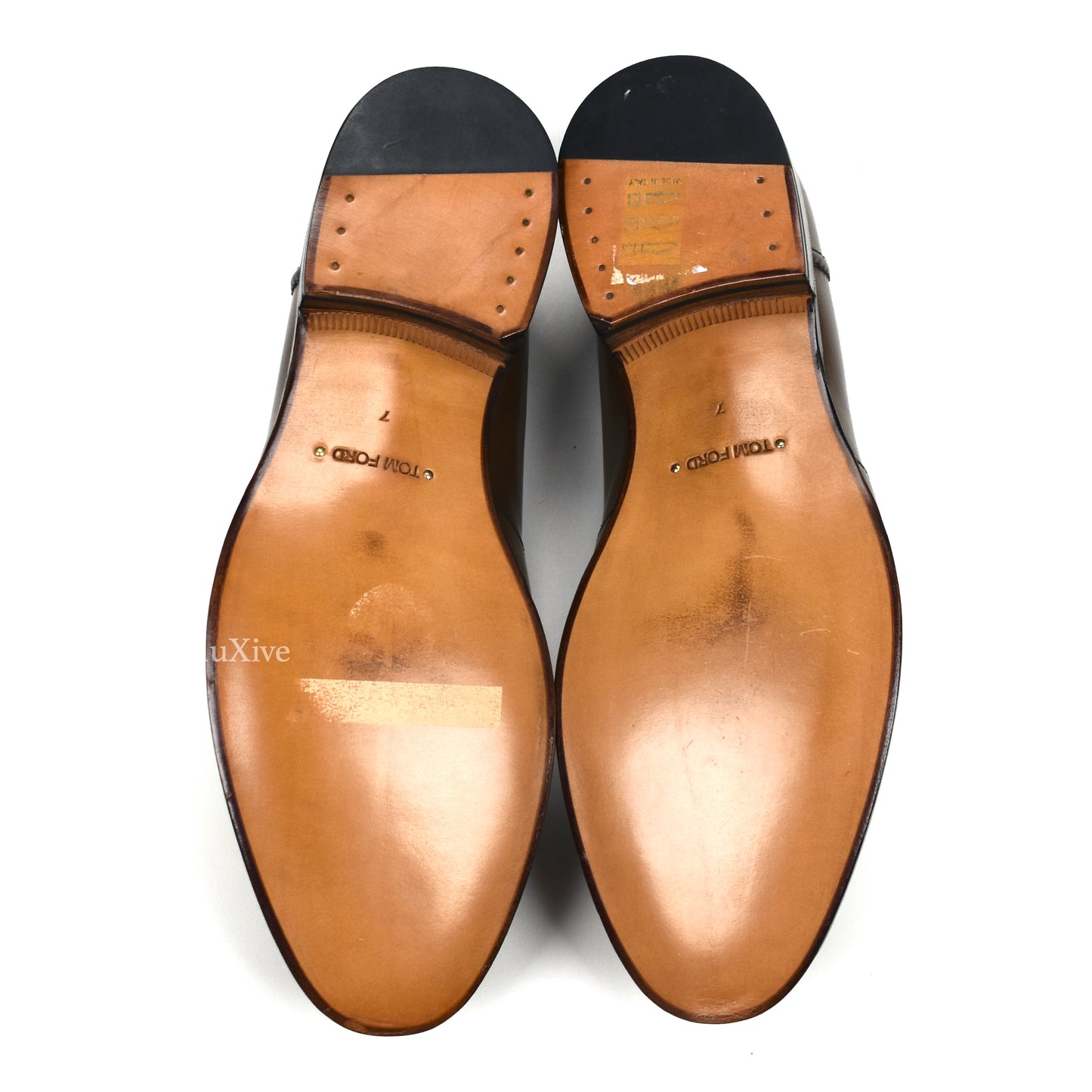 Tom Ford - Brown Calf Leather Penny Loafers