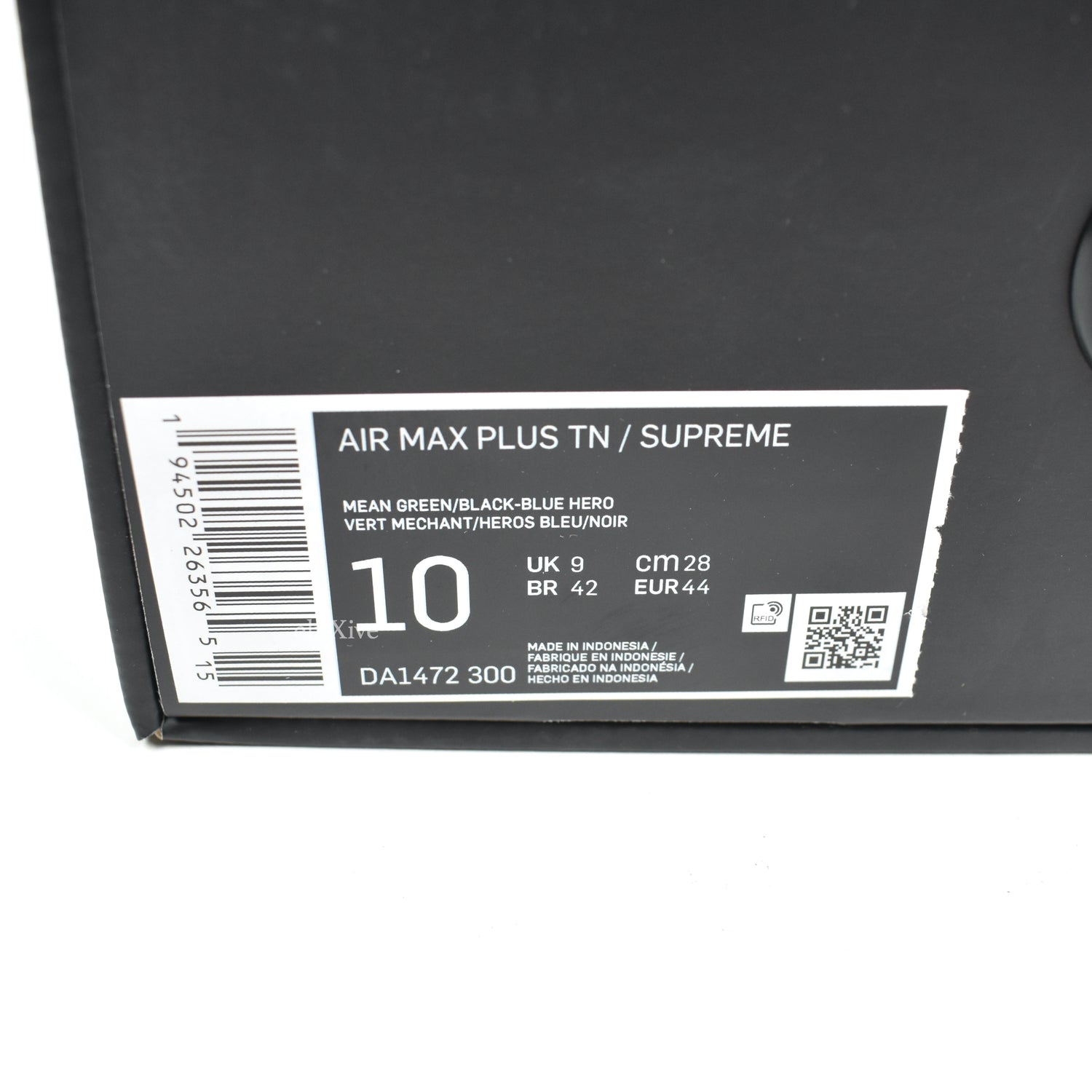 Nike Supreme x Air Max Plus TN Mean Green DA1472-300