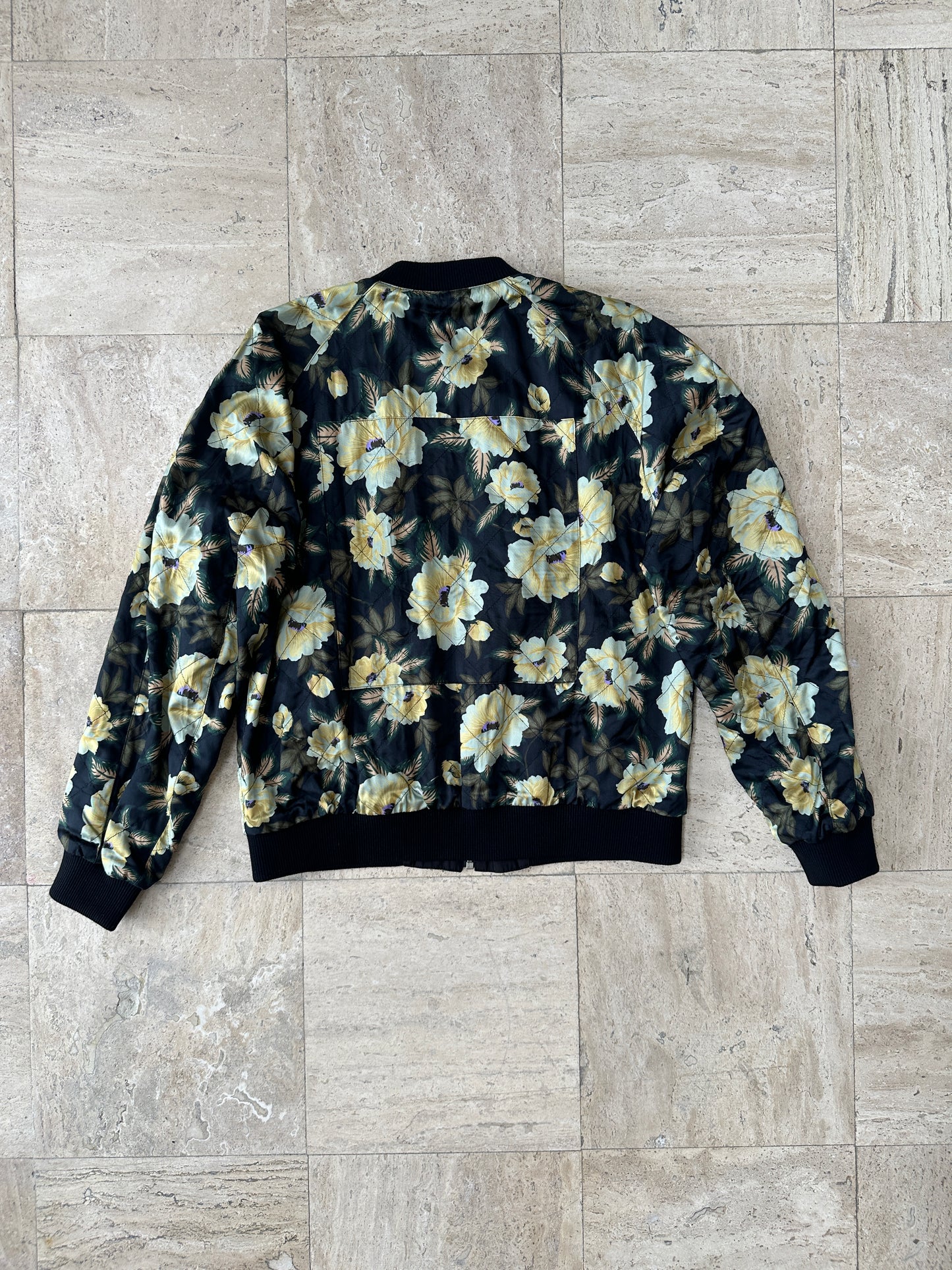 Dries Van Noten - Quilted Floral Print Reversible Bomber Jacket