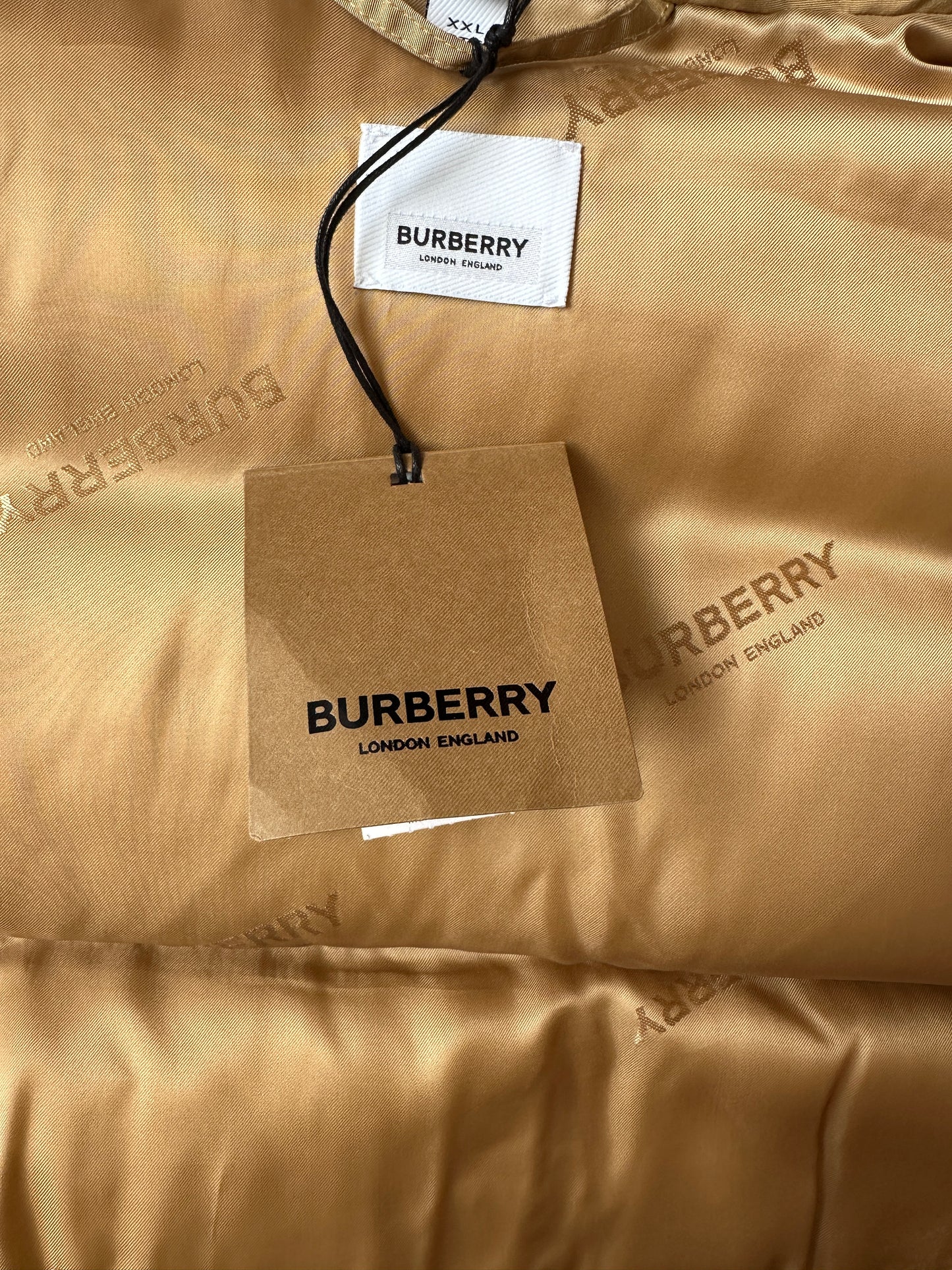 Burberry - Allover Logo Embroidered Down Puffer Jacket