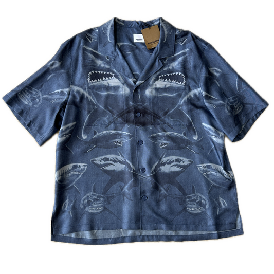 Burberry - Shark Print Silk Shirt