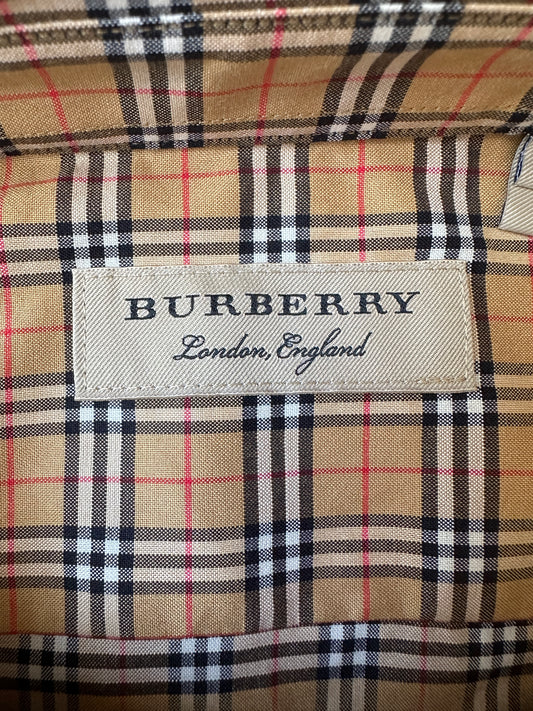 Burberry - Beige Archive Check Button Down Shirt