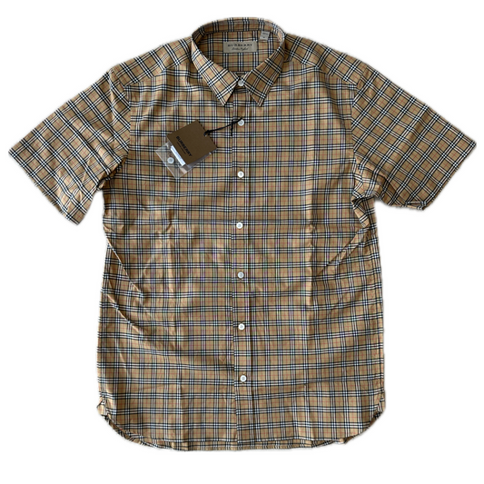 Burberry - Beige Archive Check Button Down Shirt