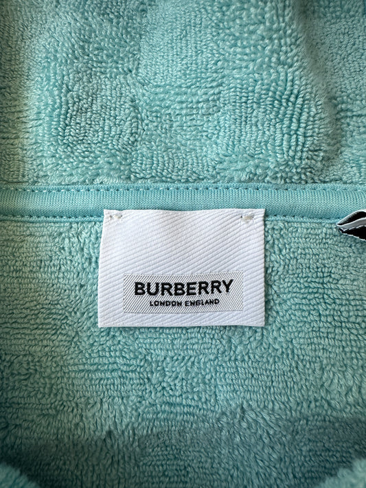 Burberry - Blue Mega Check Terry Hoodie Vest