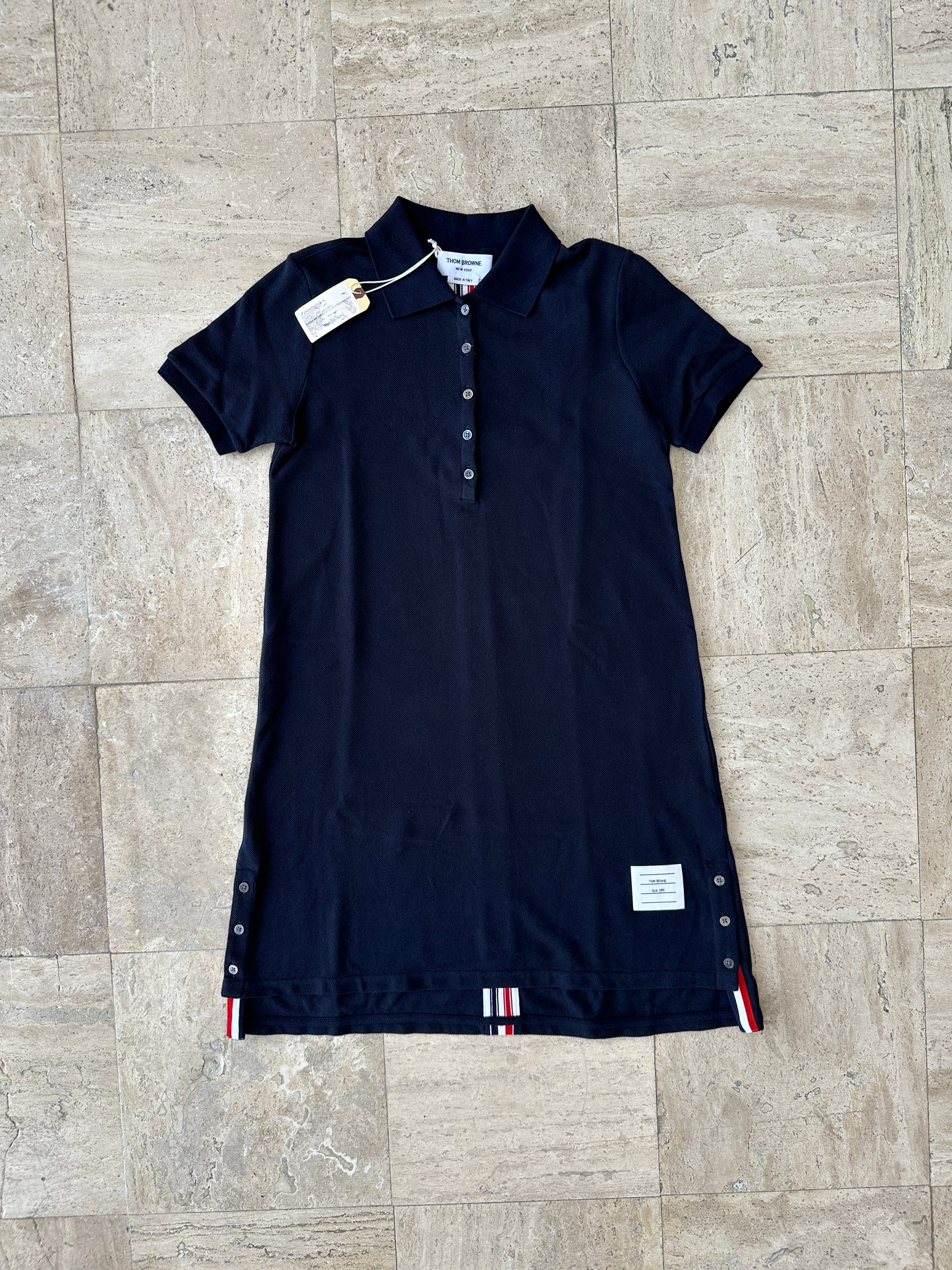 Thom Browne - Navy Pique Polo Dress