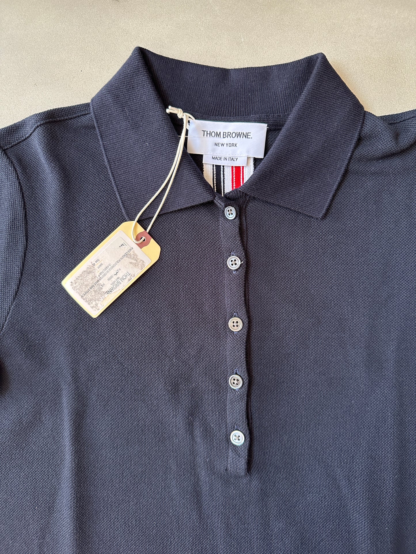 Thom Browne - Navy Pique Polo Dress