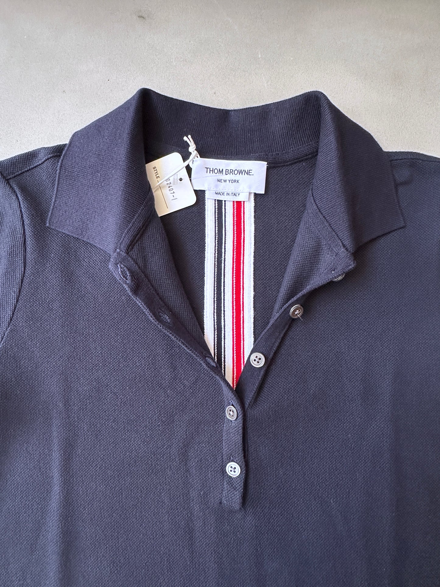 Thom Browne - Navy Pique Polo Dress