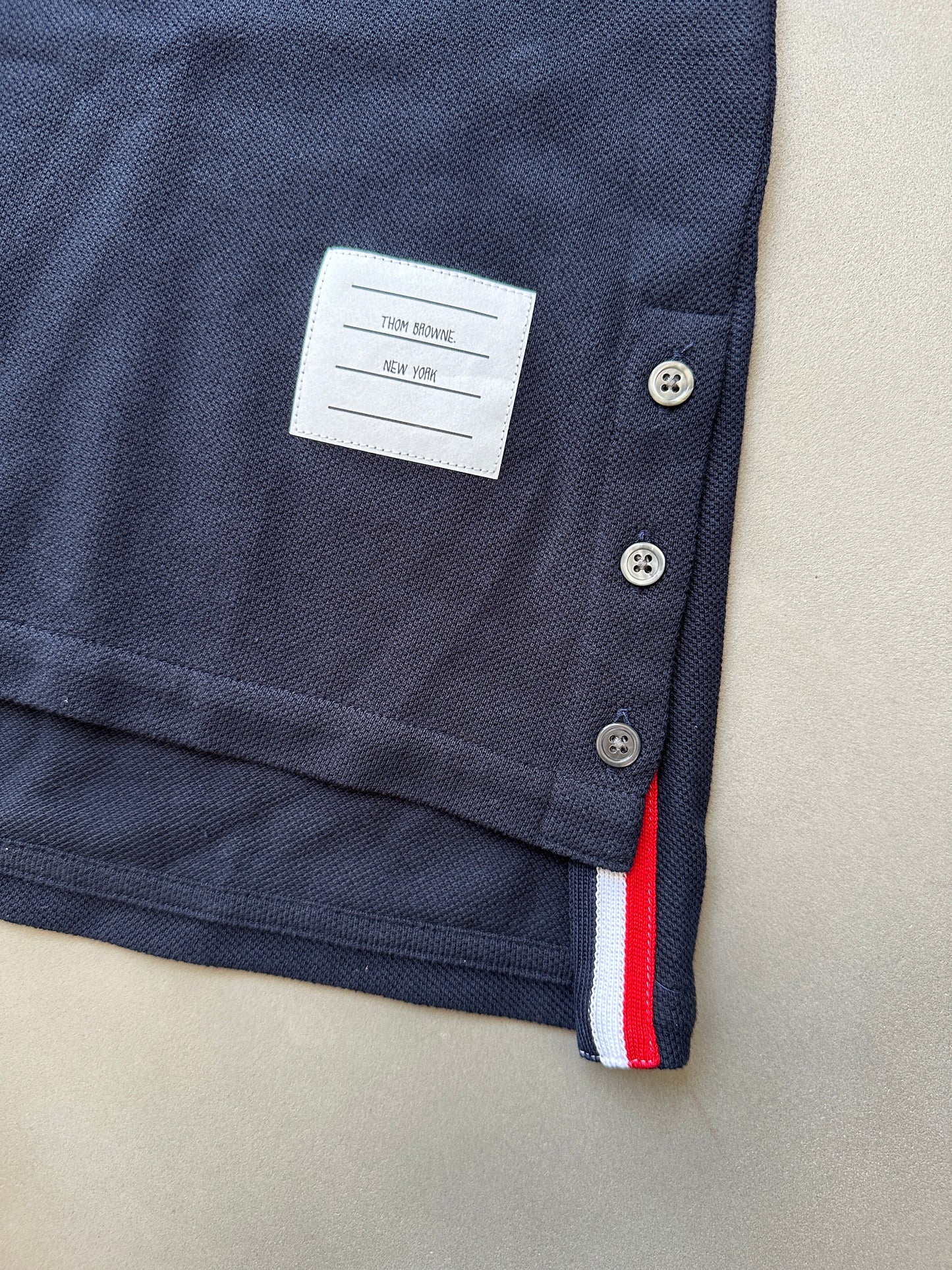 Thom Browne - Navy Pique Polo Dress