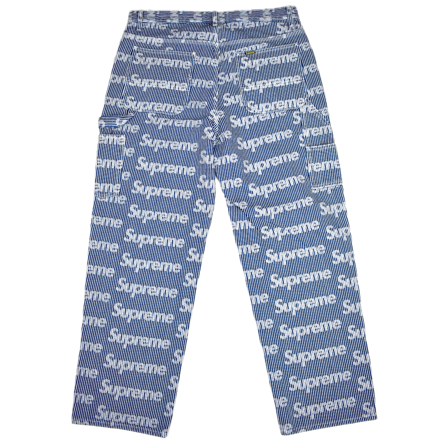 Supreme - Stripe Denim Logo Painter Pants