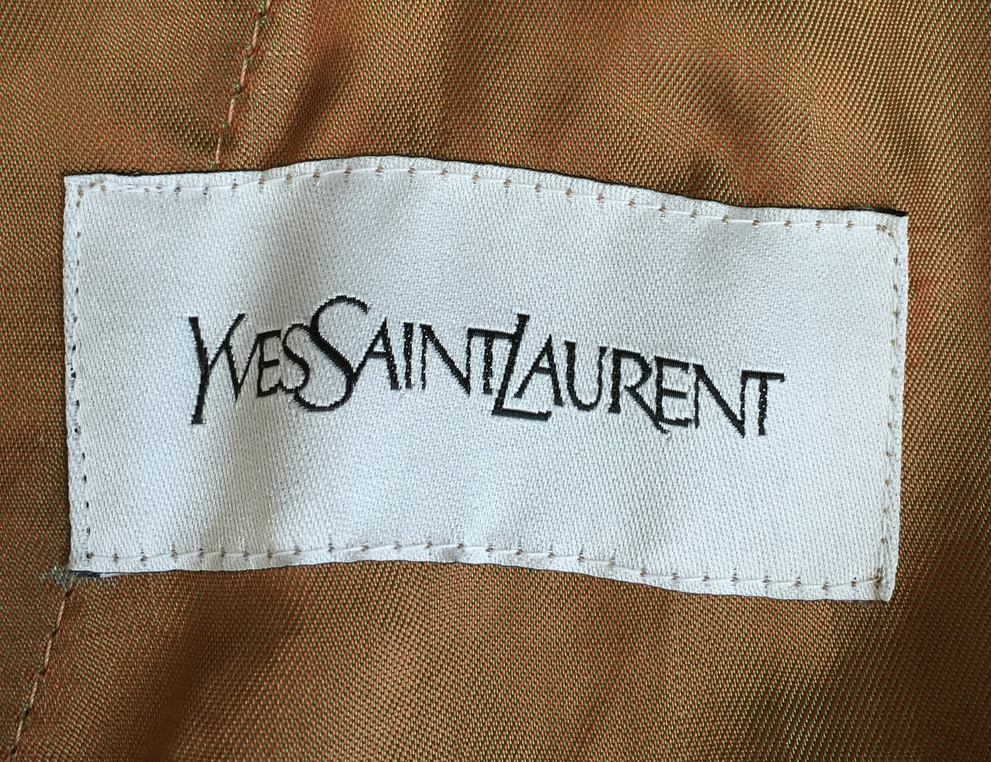 Yves Saint Laurent - Distressed Tan Leather Bomber Jacket