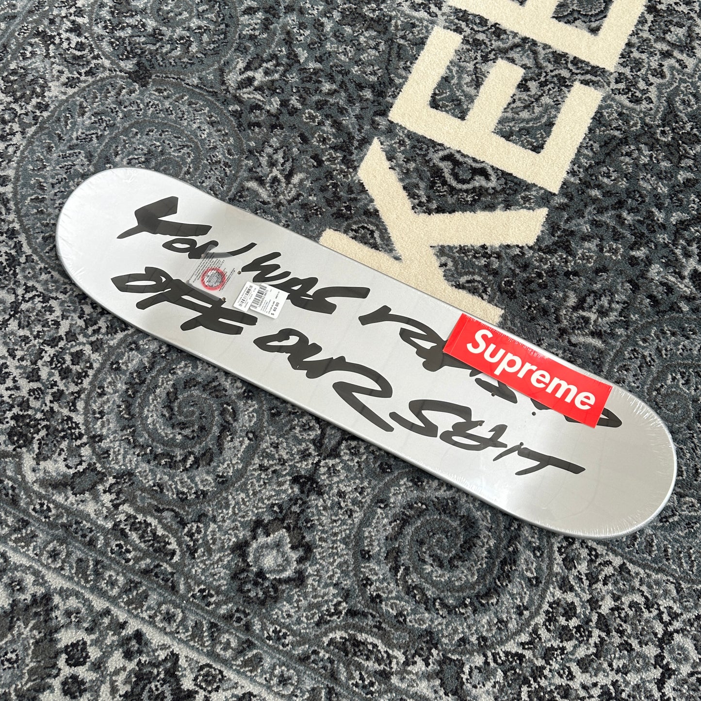 Supreme x Futura - Silver Logo Skateboard Deck