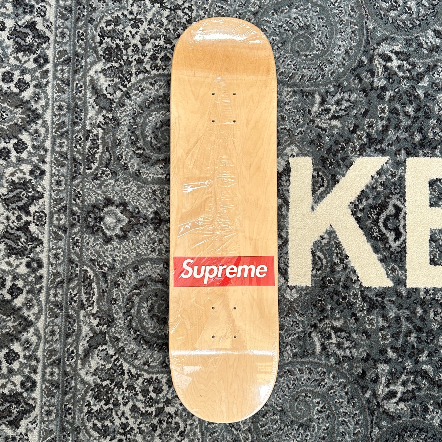 Supreme - Routed Box Logo Skateboard Deck (Natural)