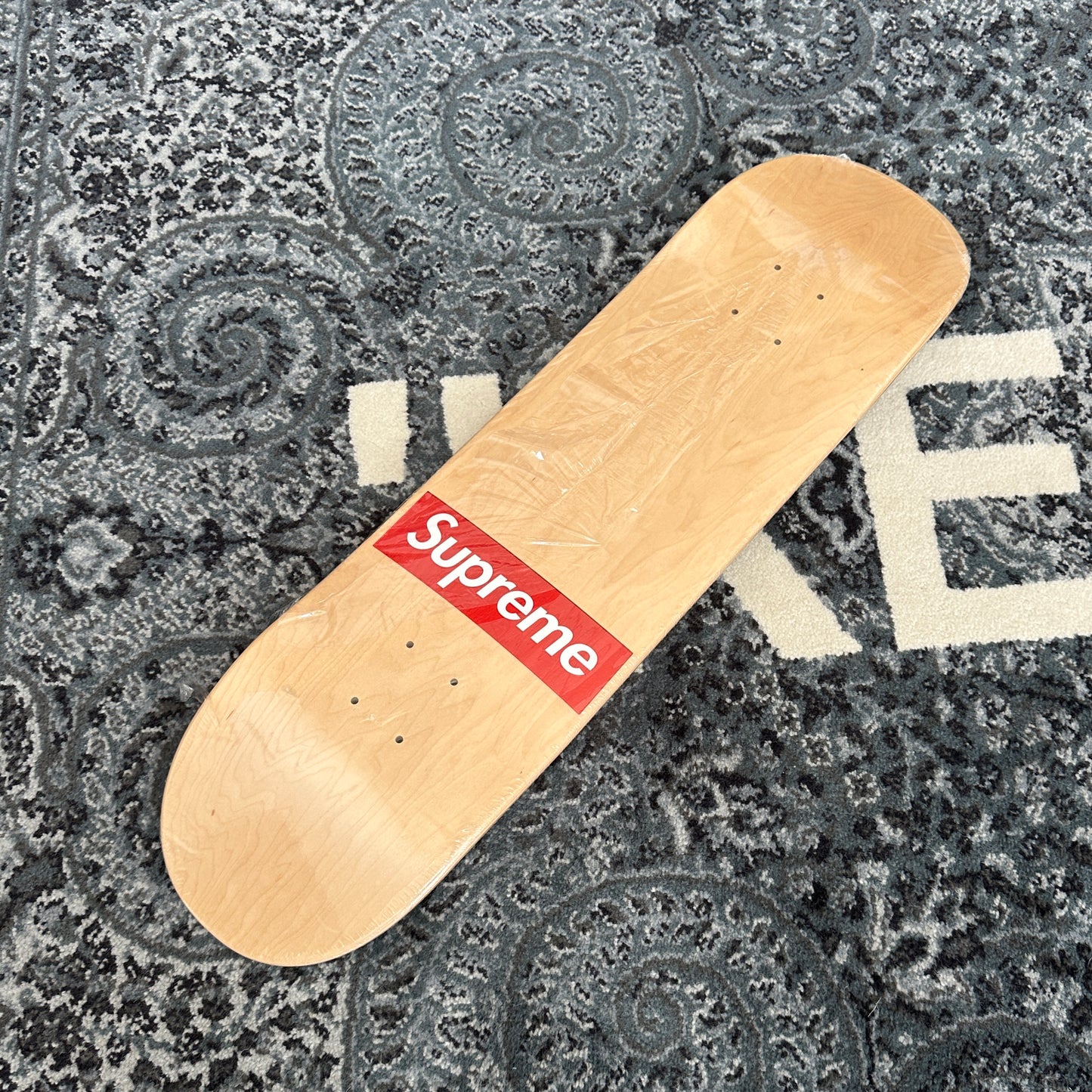 Supreme - Routed Box Logo Skateboard Deck (Natural)