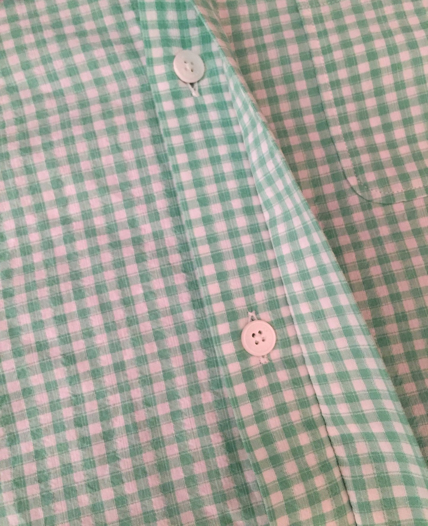 Burberry Prorsum - SS14 Green Gingham Plaid Button Down Shirt