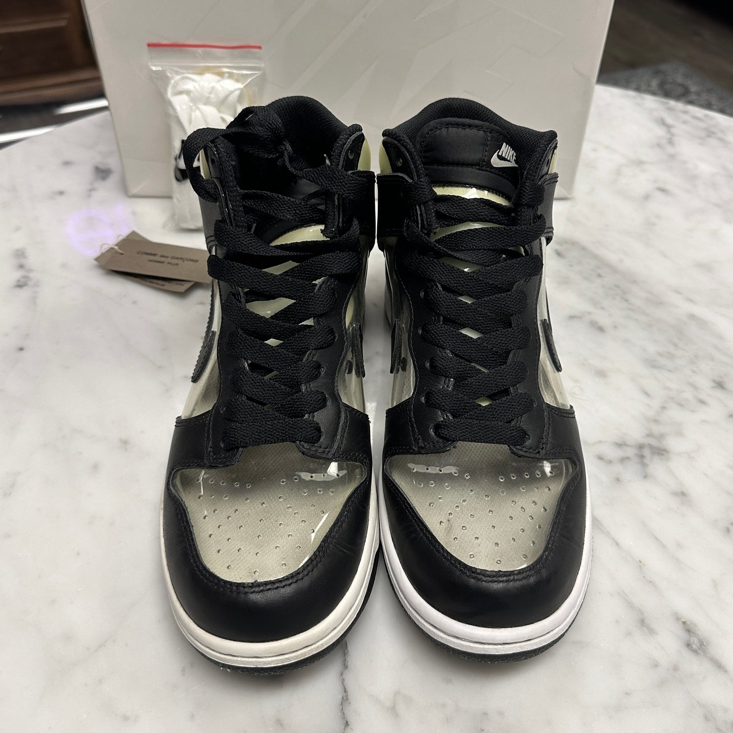 Comme des Garcons x Nike - Dunk Hi Retro CDG (Black/Clear)