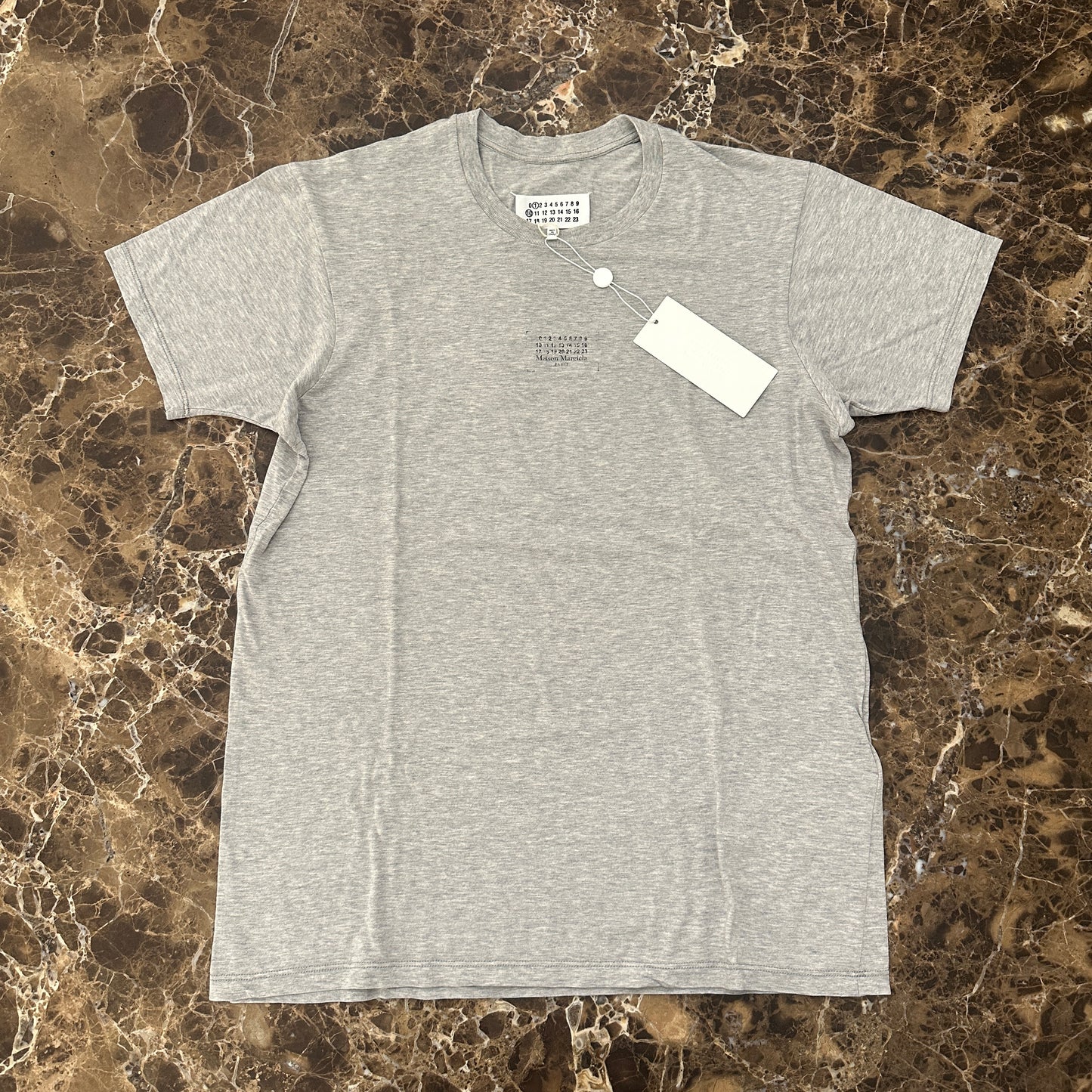 Maison Margiela - Gray Numeric Logo T-Shirt