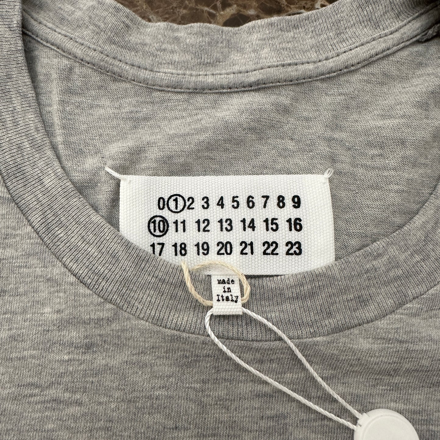 Maison Margiela - Gray Numeric Logo T-Shirt
