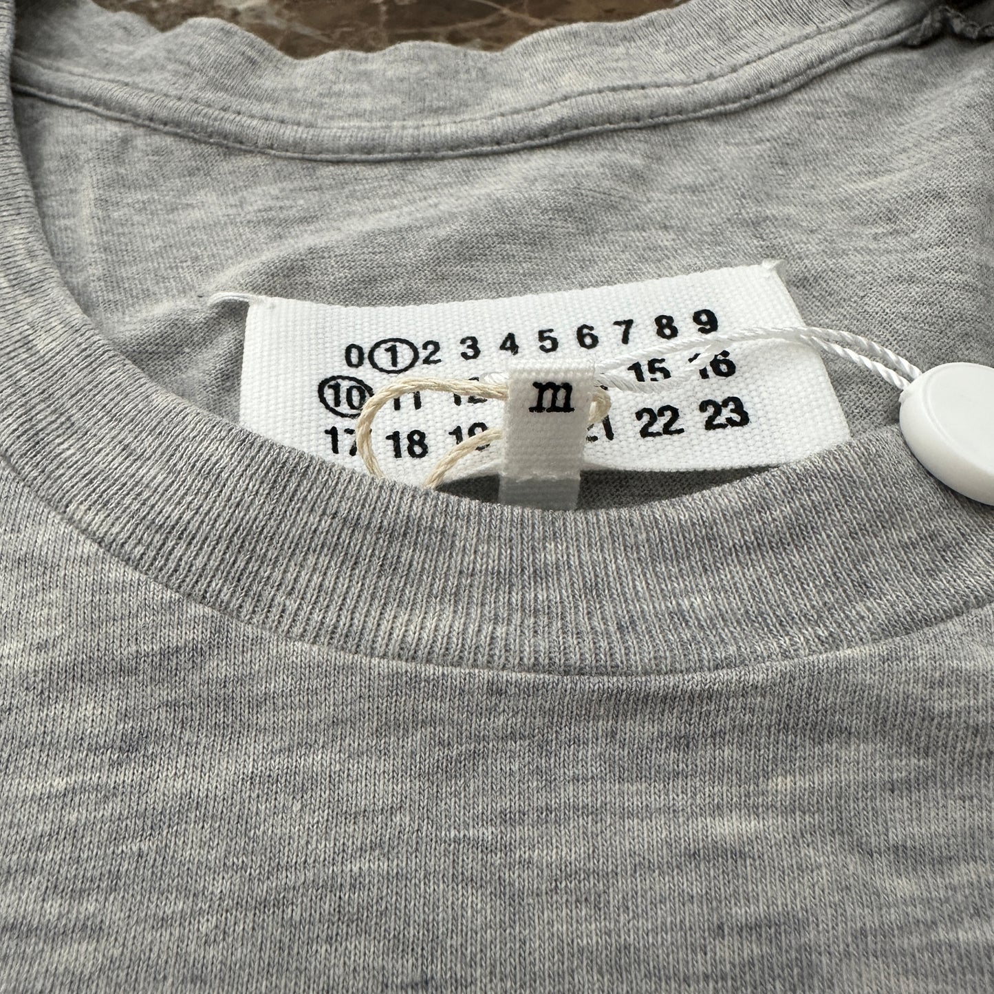 Maison Margiela - Gray Numeric Logo T-Shirt