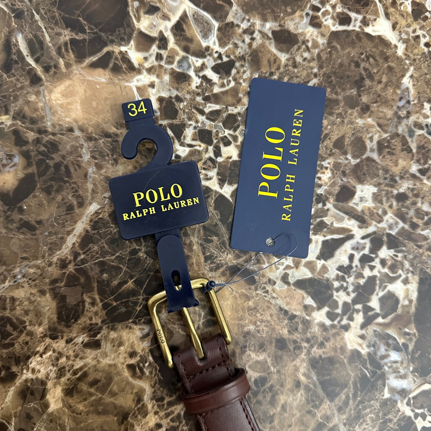 Polo Ralph Lauren - Polo Bear Woven Fabric & Leather Belt