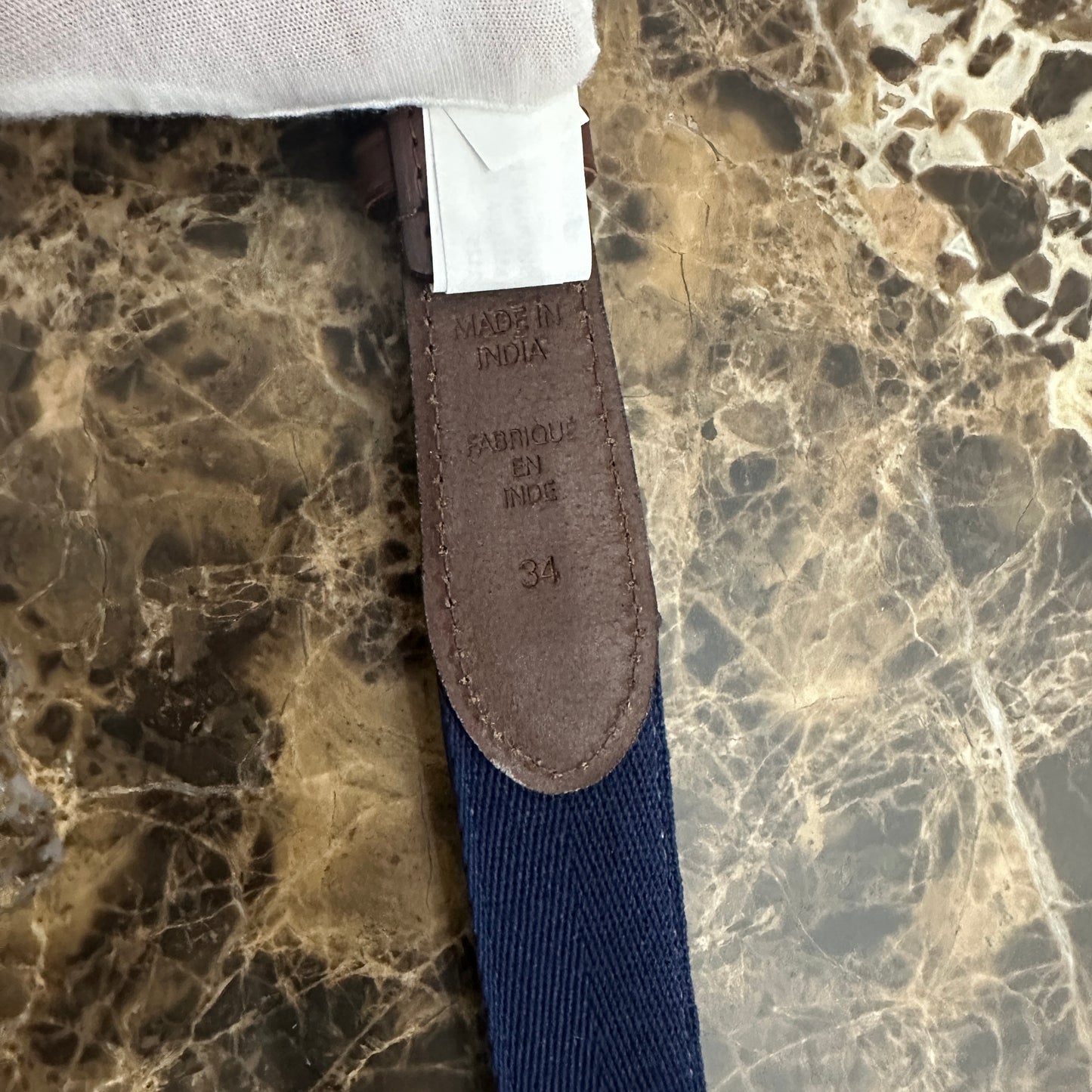 Polo Ralph Lauren - Polo Bear Woven Fabric & Leather Belt
