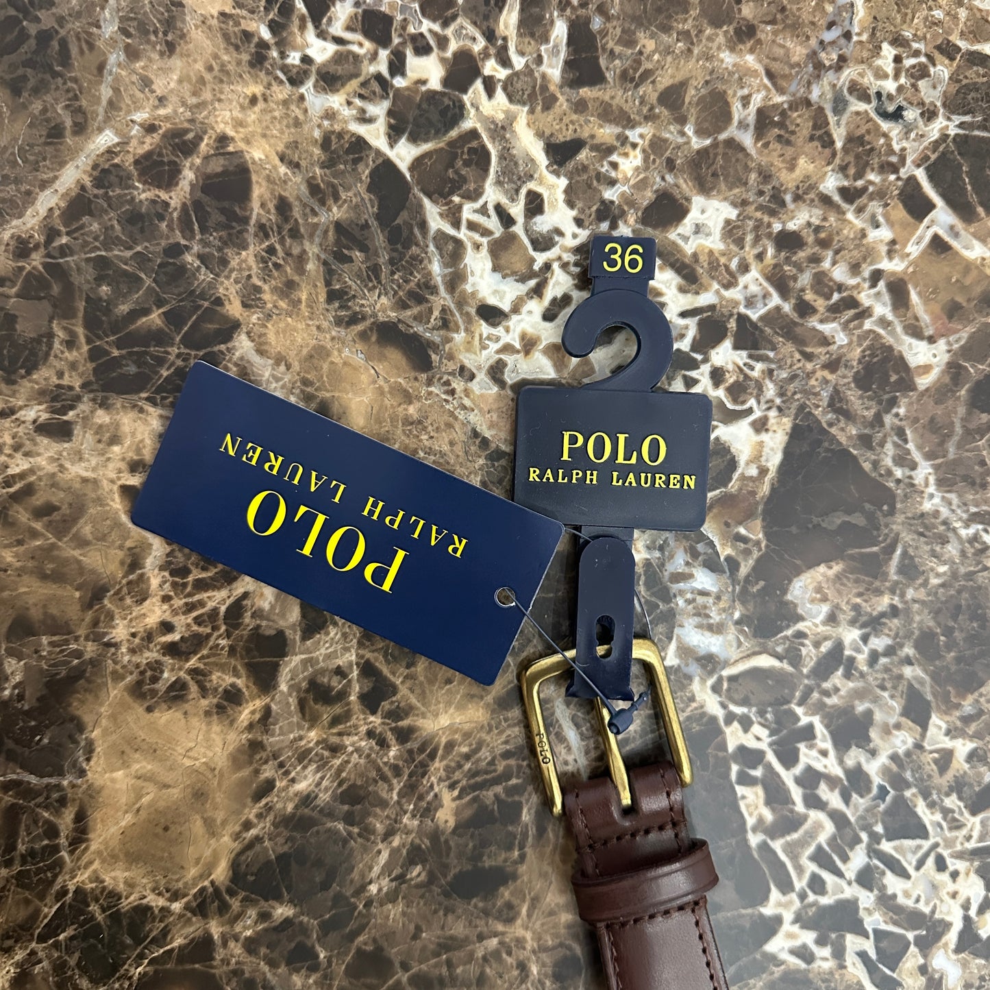 Polo Ralph Lauren - Polo Bear Woven Fabric & Leather Belt