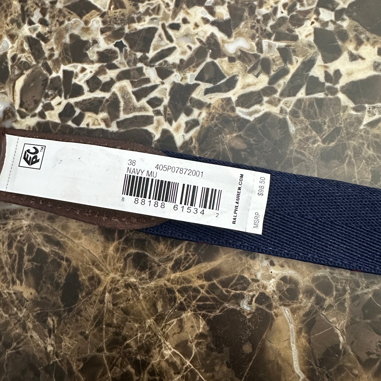 Polo Ralph Lauren - Polo Bear Woven Fabric & Leather Belt
