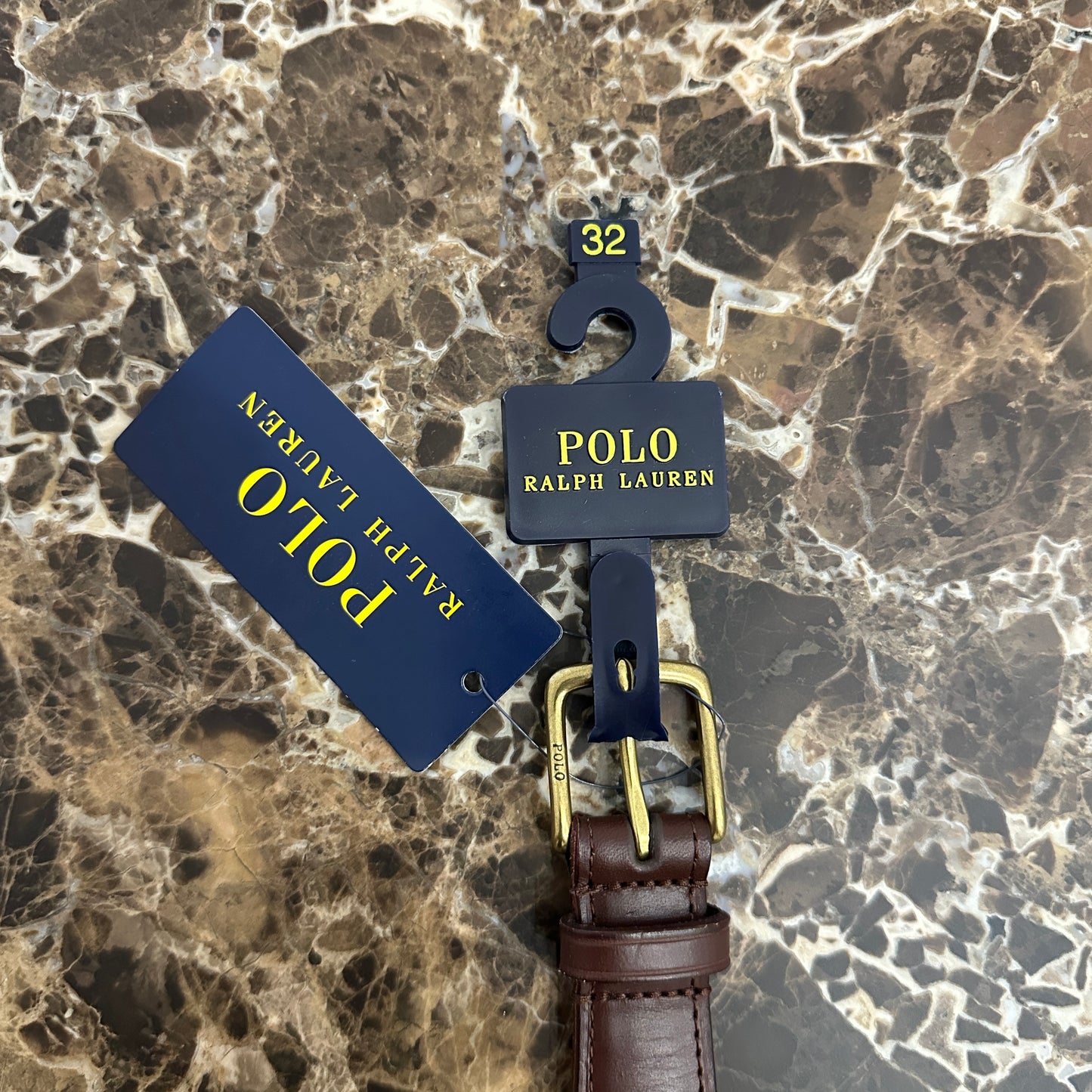 Polo Ralph Lauren - Polo Bear Woven Fabric & Leather Belt