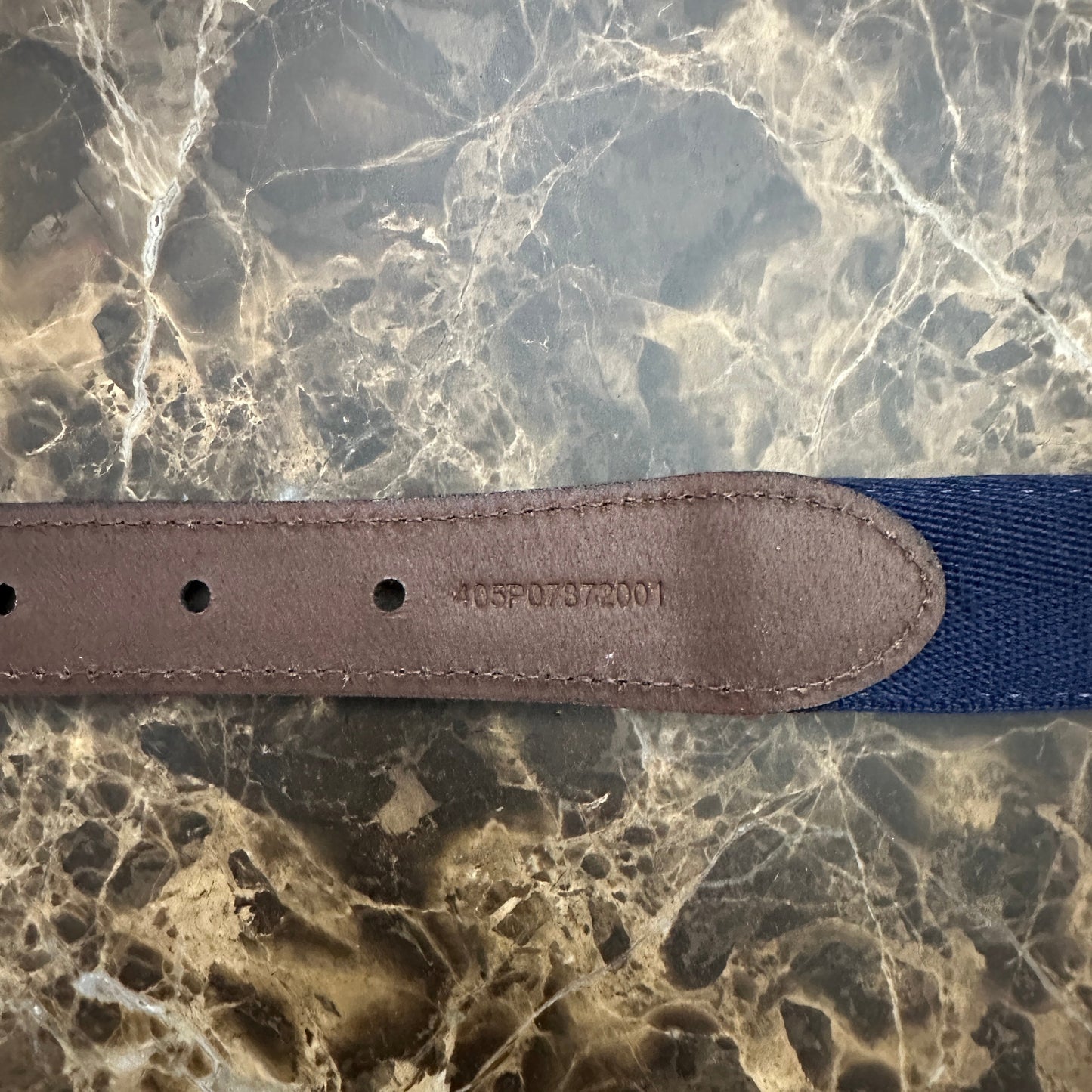 Polo Ralph Lauren - Polo Bear Woven Fabric & Leather Belt
