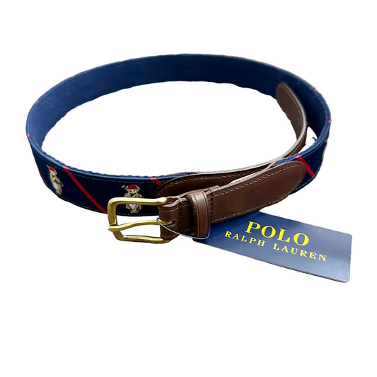 Polo Ralph Lauren - Polo Bear Woven Fabric & Leather Belt