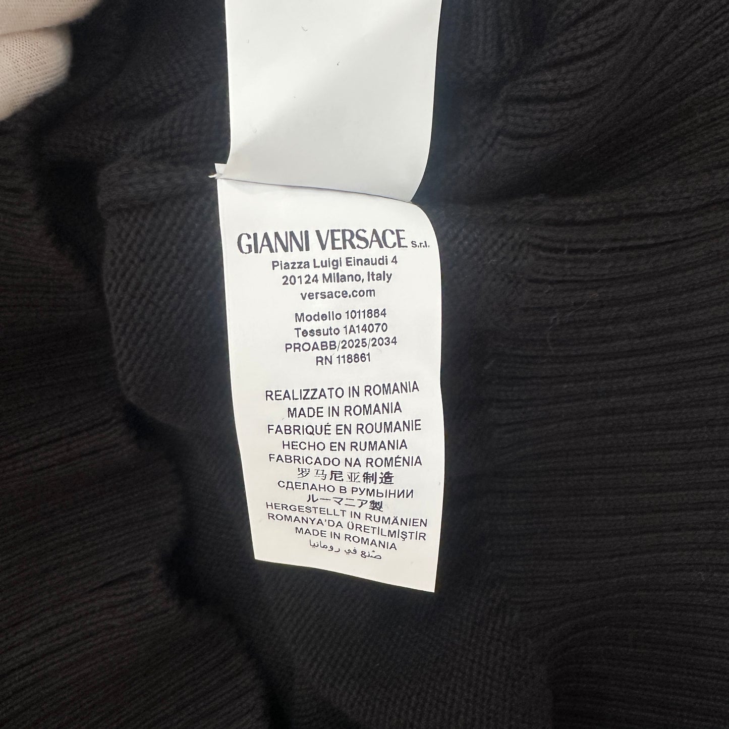 Versace - Black Medusa Embroidered Crewneck Sweater