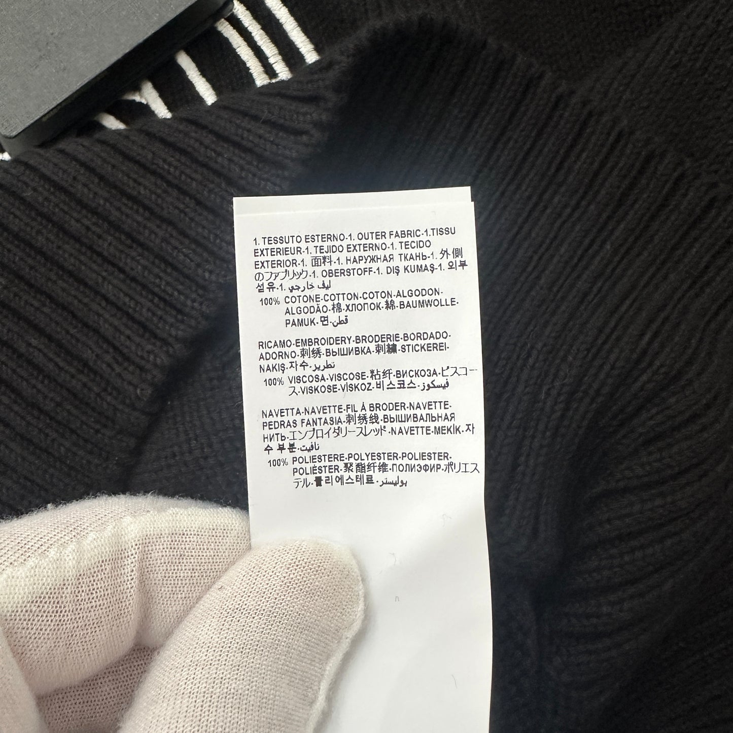 Versace - Black Medusa Embroidered Crewneck Sweater