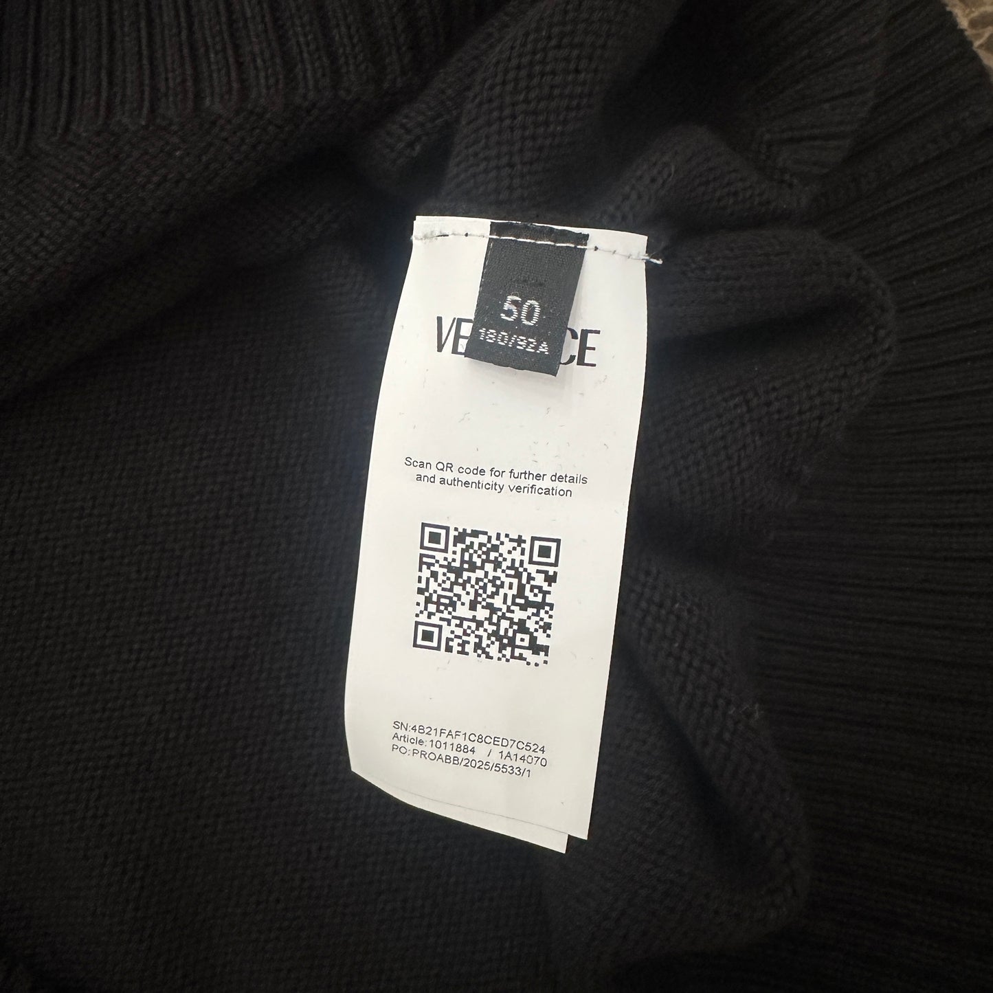 Versace - Black Medusa Embroidered Crewneck Sweater