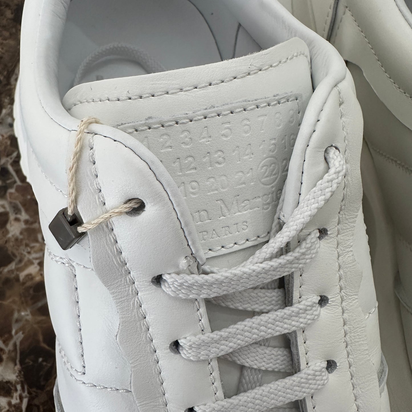 Maison Margiela - White Leather Evolution Runner Sneakers