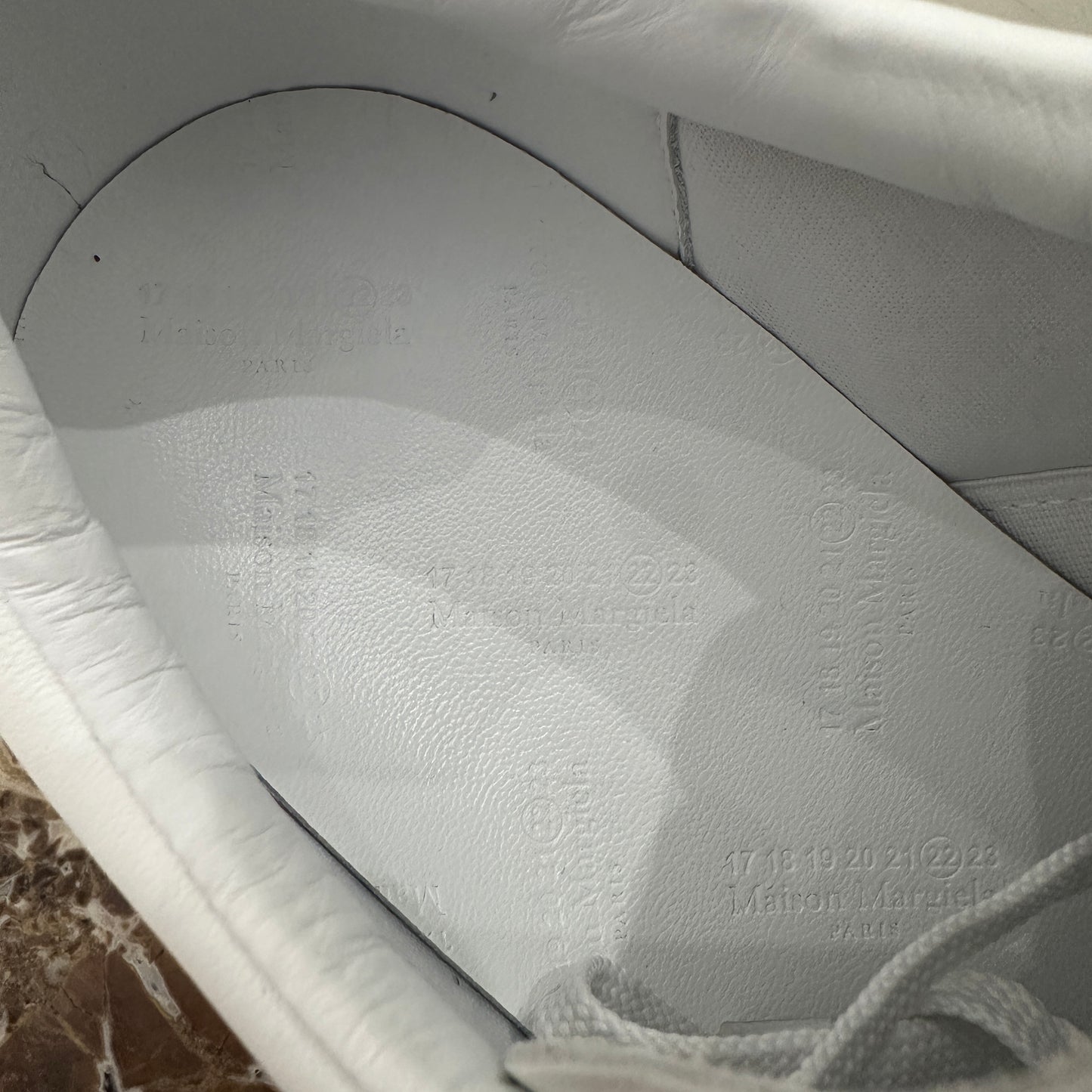 Maison Margiela - White Leather Evolution Runner Sneakers