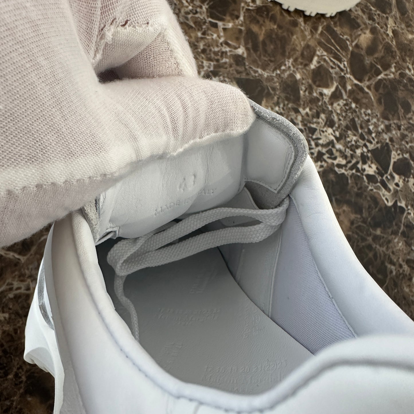 Maison Margiela - White Leather Evolution Runner Sneakers