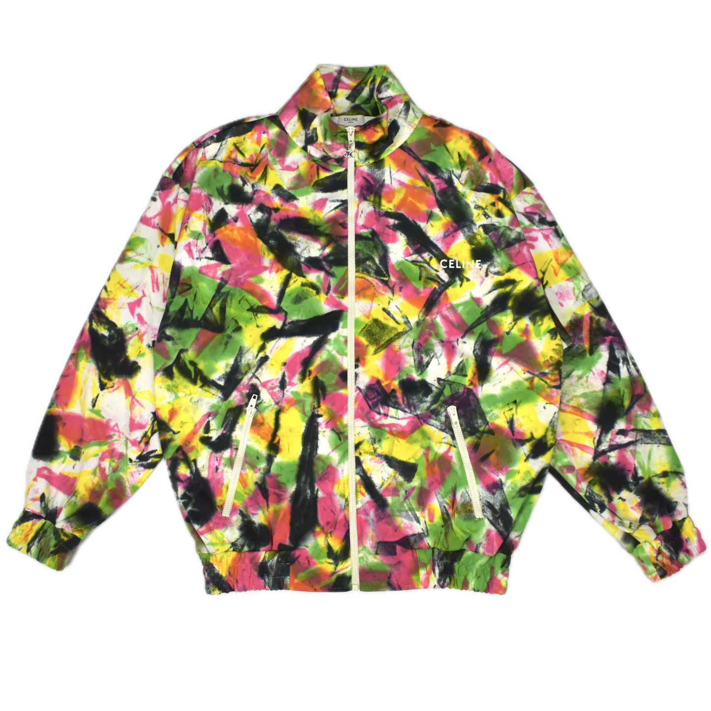 Celine - Abstract Paint Print Track Jacket