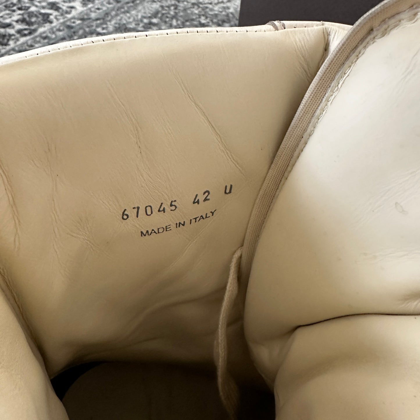 Rick Owens - Mega Geobasket Sneakers (Milk)