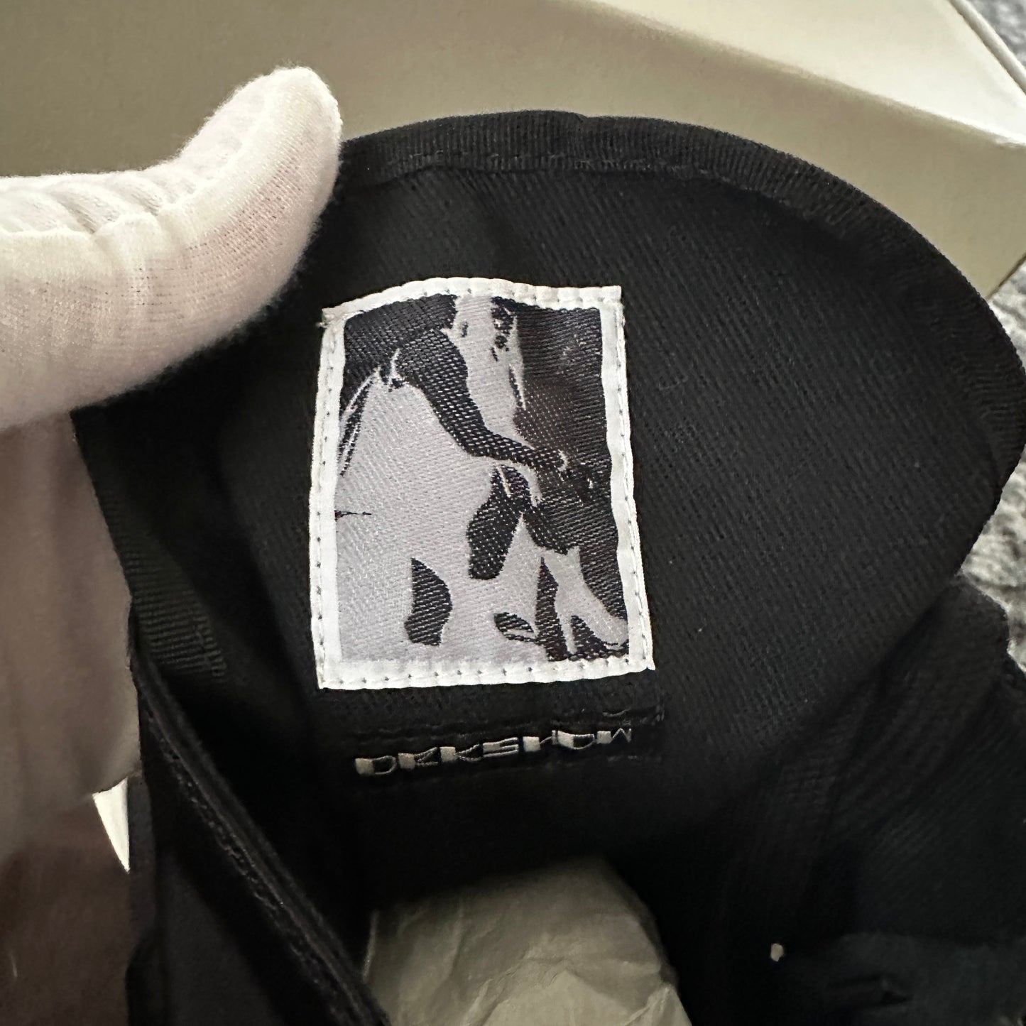 Rick Owens DRKSHDW - Nylon Army Split Sneakers (Black/Milk)