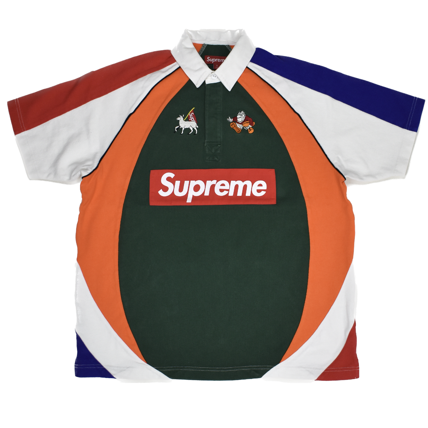 Supreme - Box Logo Panel Rugby Shirt (Multicolor)