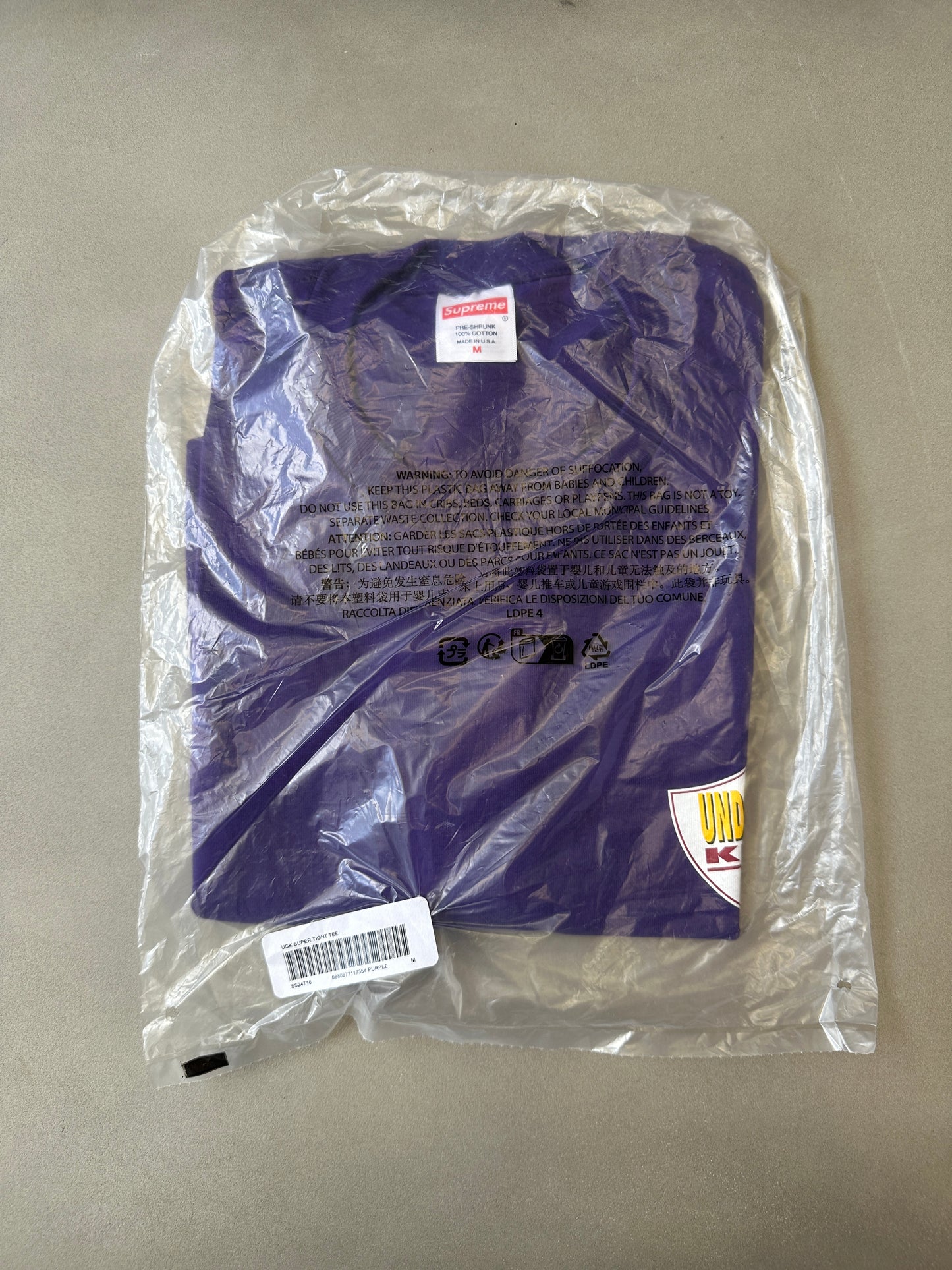 Supreme x UGK - Super Tight T-Shirt (Purple)