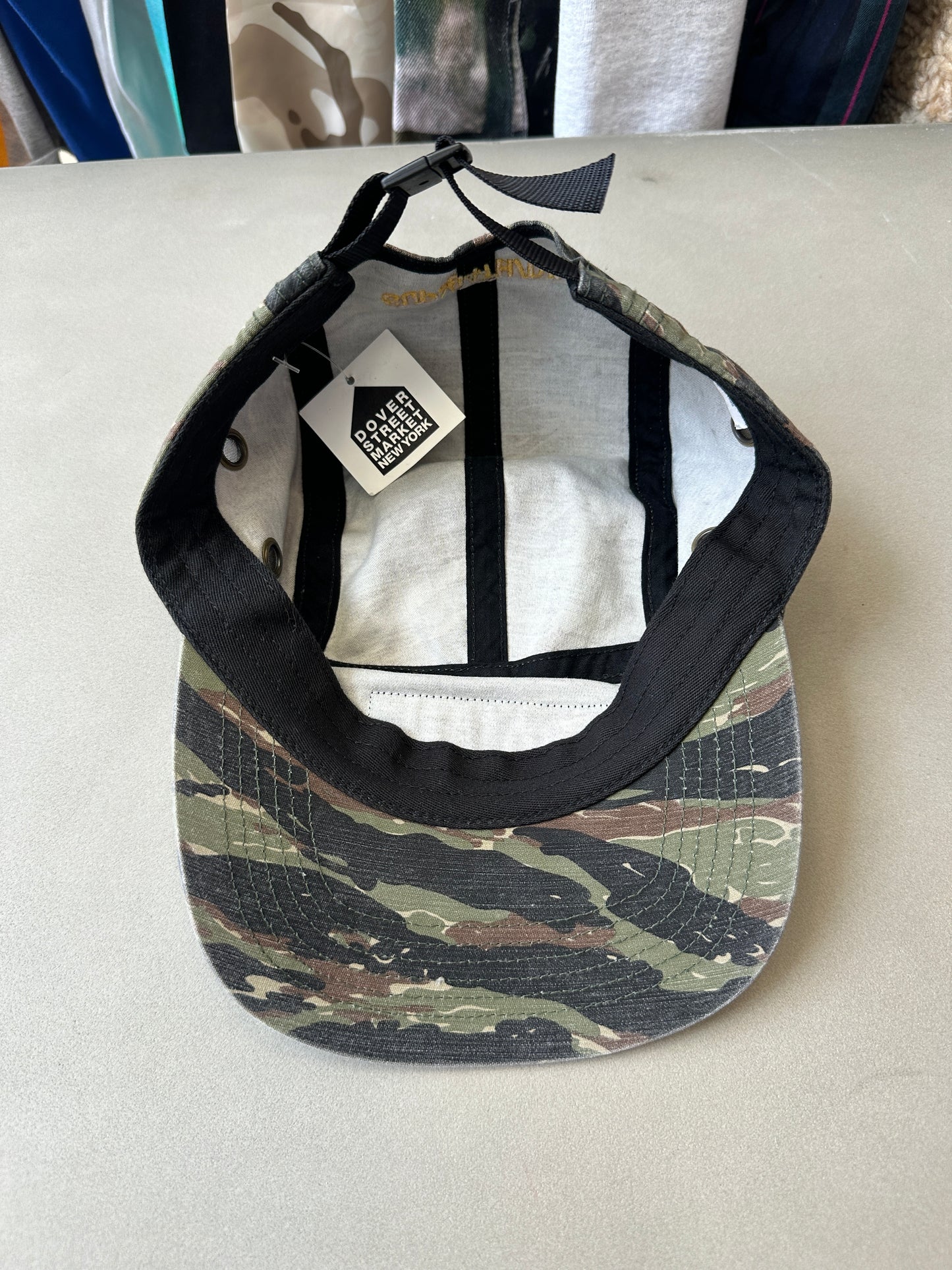 Supreme - Olive Camo Canvas Military Box Logo Hat