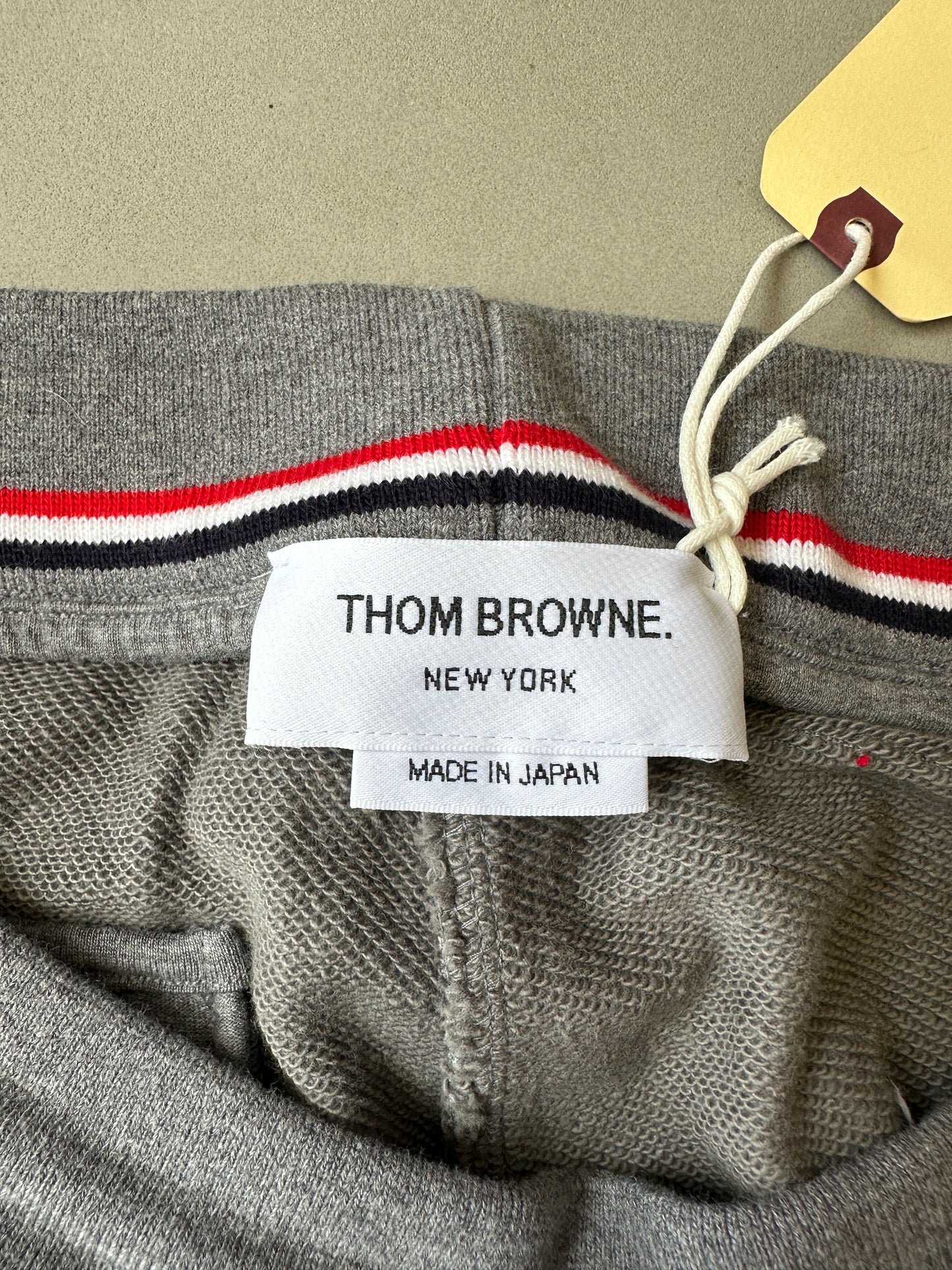Thom Browne - Gray Stripe Long Sweatshorts