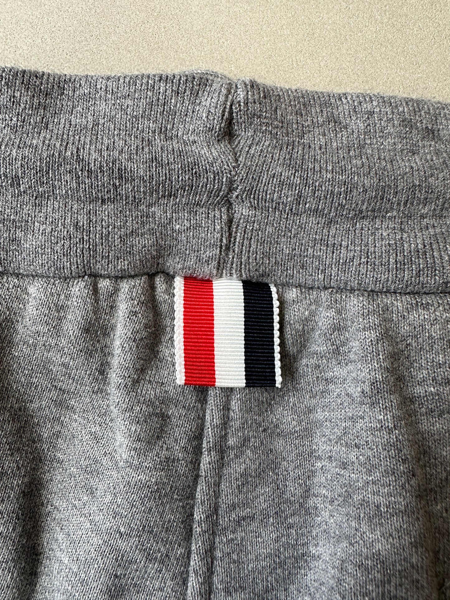 Thom Browne - Gray Stripe Long Sweatshorts