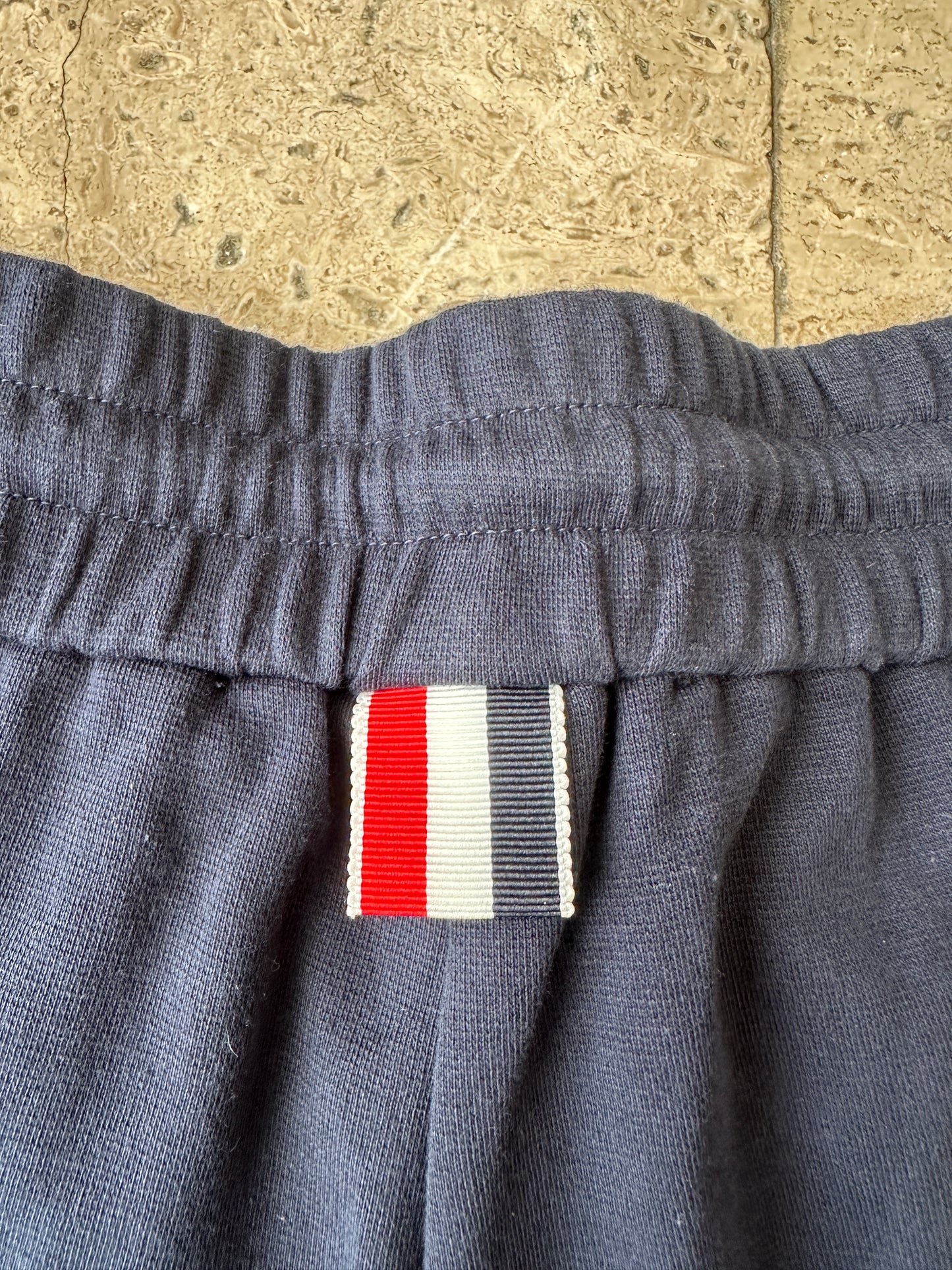 Thom Browne - Navy Logo Patch Track Shorts