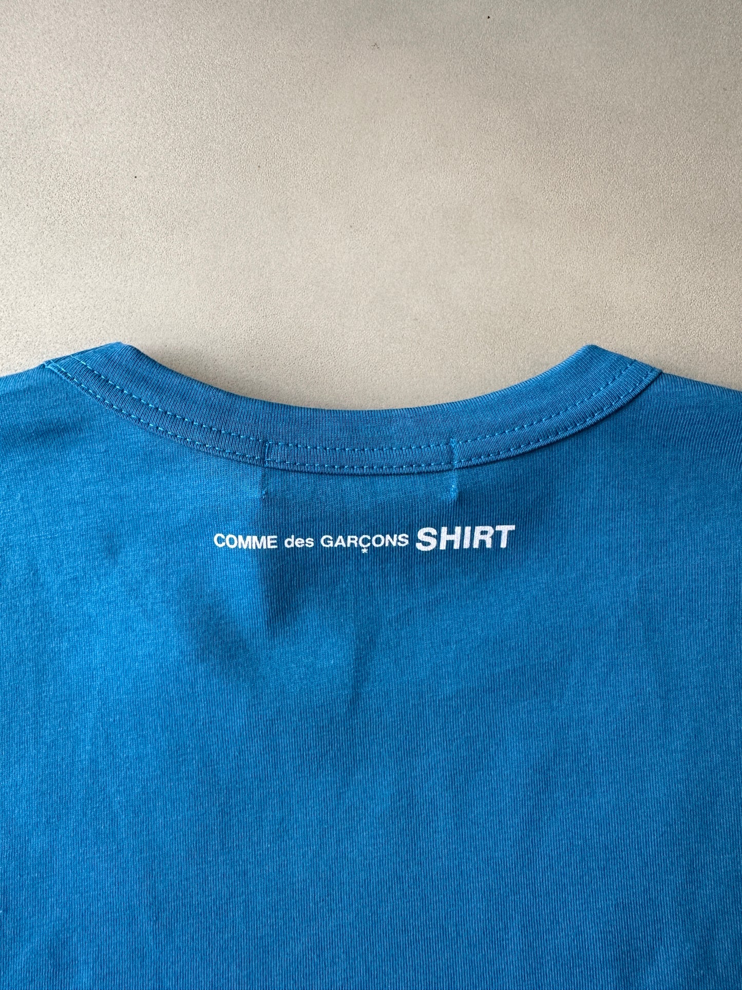 Comme des Garcons - Blue Back Logo T-Shirt