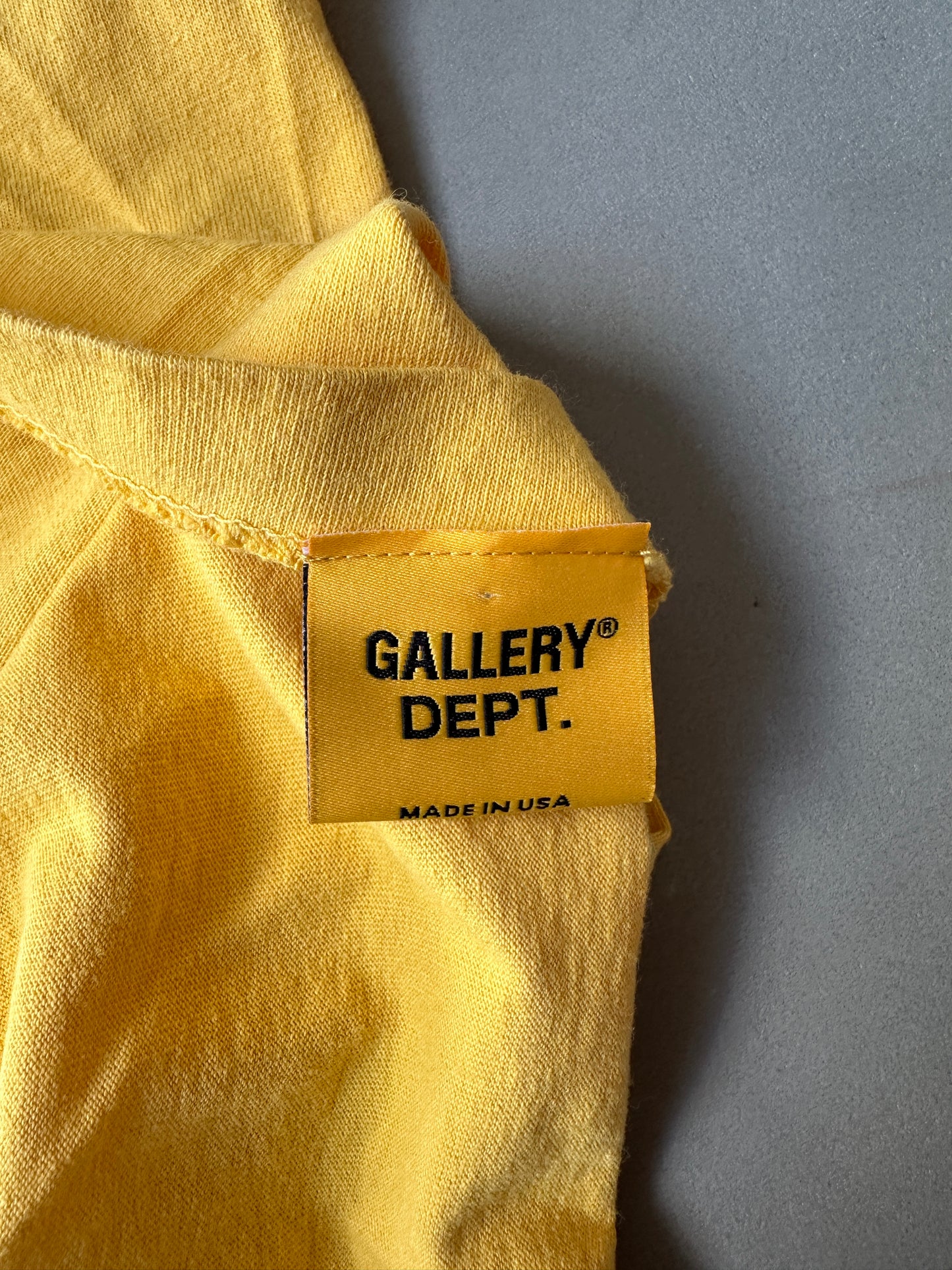 Gallery Dept. - Yellow Fucked Up Logo T-Shirt