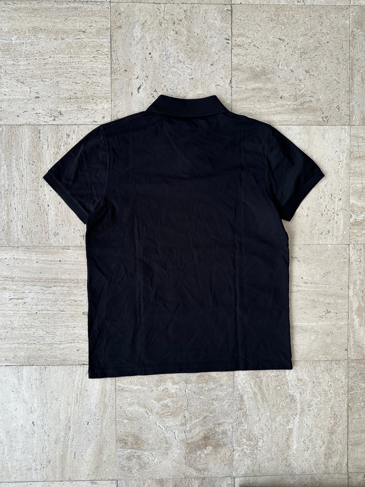 Saint Laurent - Black YSL Logo Polo Shirt