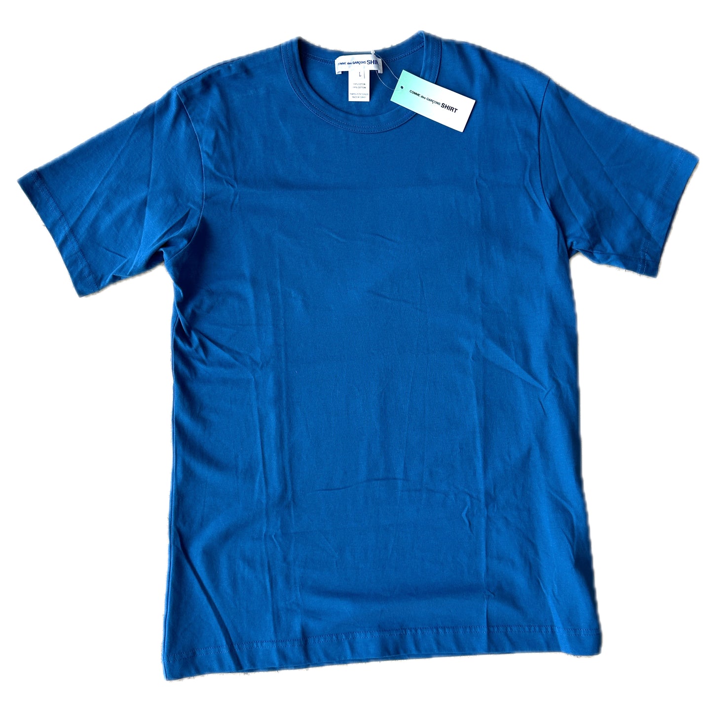 Comme des Garcons - Blue Back Logo T-Shirt