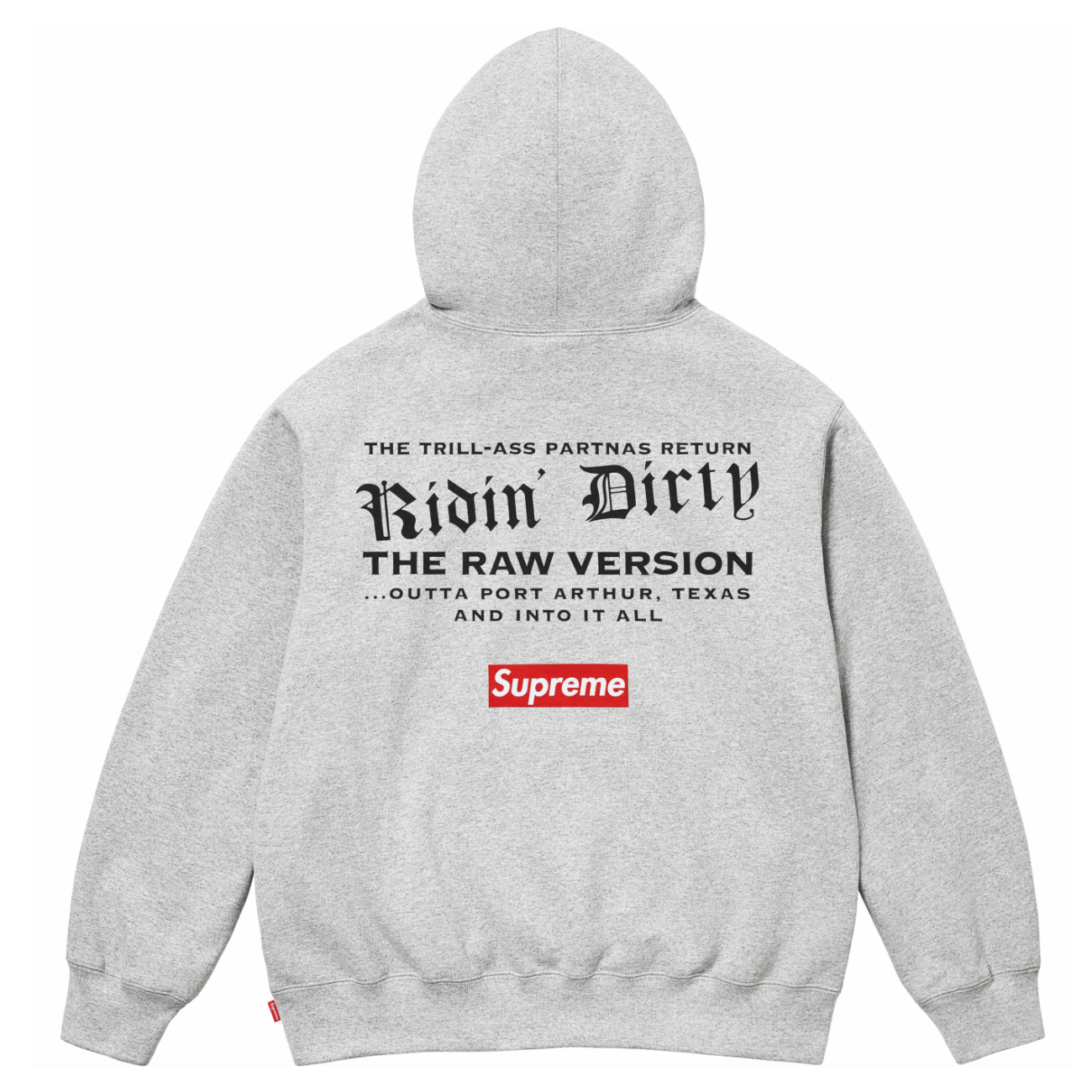 Supreme x UGK - Ridin' Dirty Hoodie (Gray)