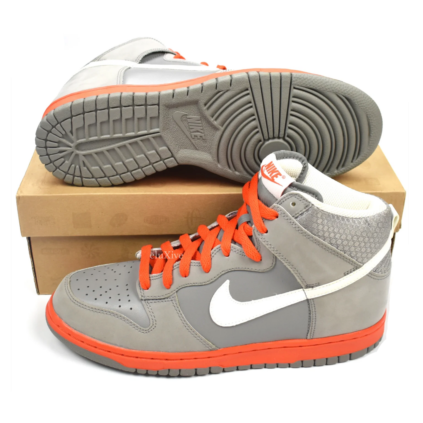 Nike - Dunk High Light Charcoal / Orange 'Un Pigeon'